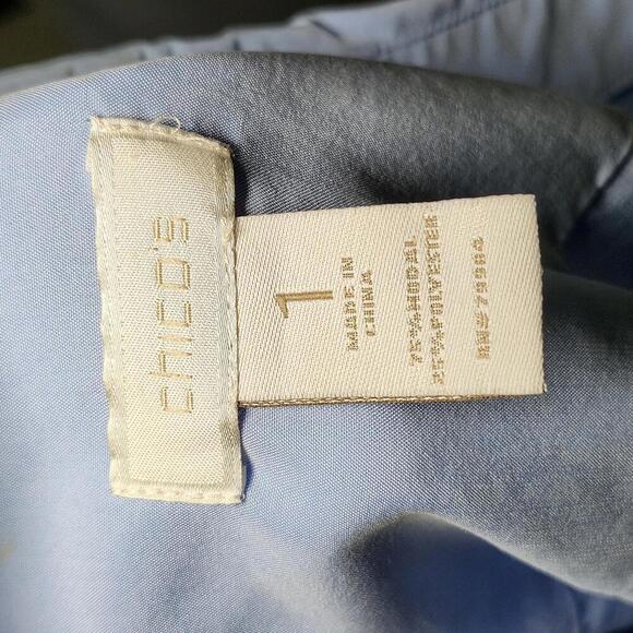Chico's Women's Light Blue Long Sleeve Blouse Size 1 - Picture 8 of 8